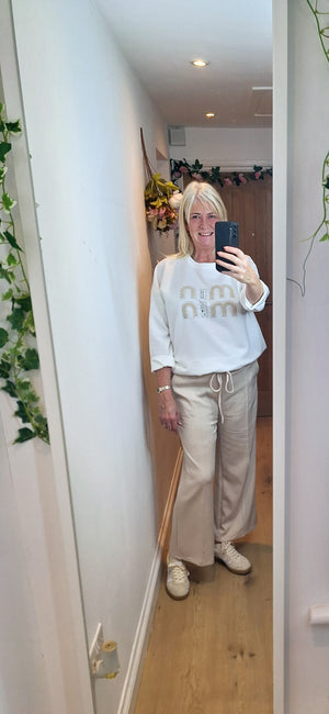 New M Autumn Multiway Sweatshirt  White or Navy intro price