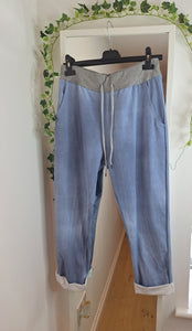 New Regular Joggers light and dark Denim