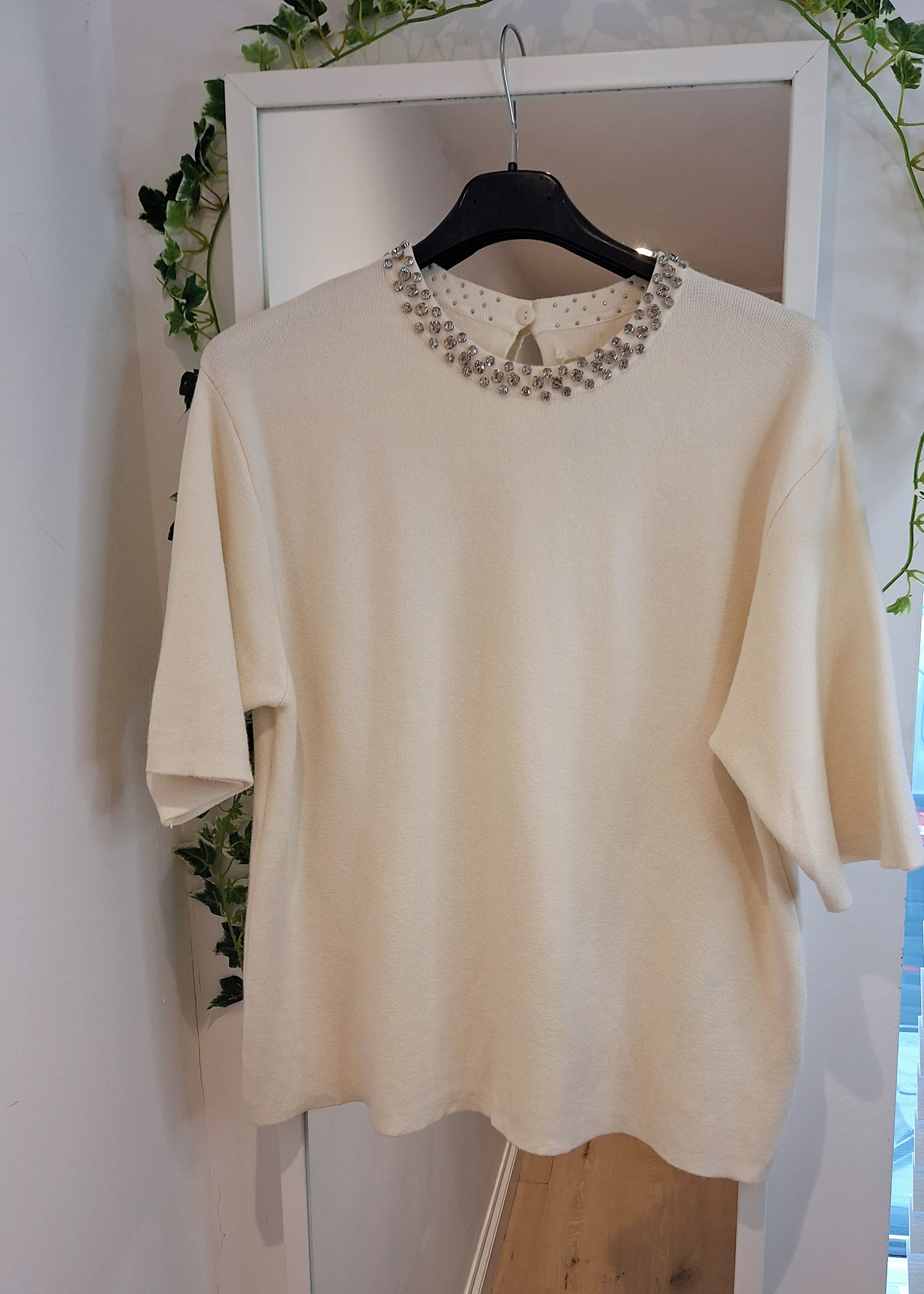 Silver Button stretch Flares Size 8-10 only