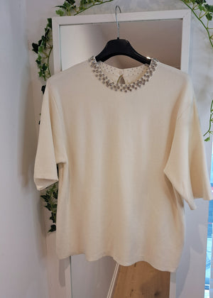 Silver Button stretch Flares Size 8-10 only
