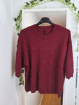 New Lux Bobble Knit Smaller Burgundy or Black