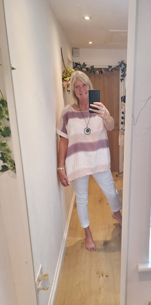 New Ombre Cotton Top and Necklace 3 new colours intro price
