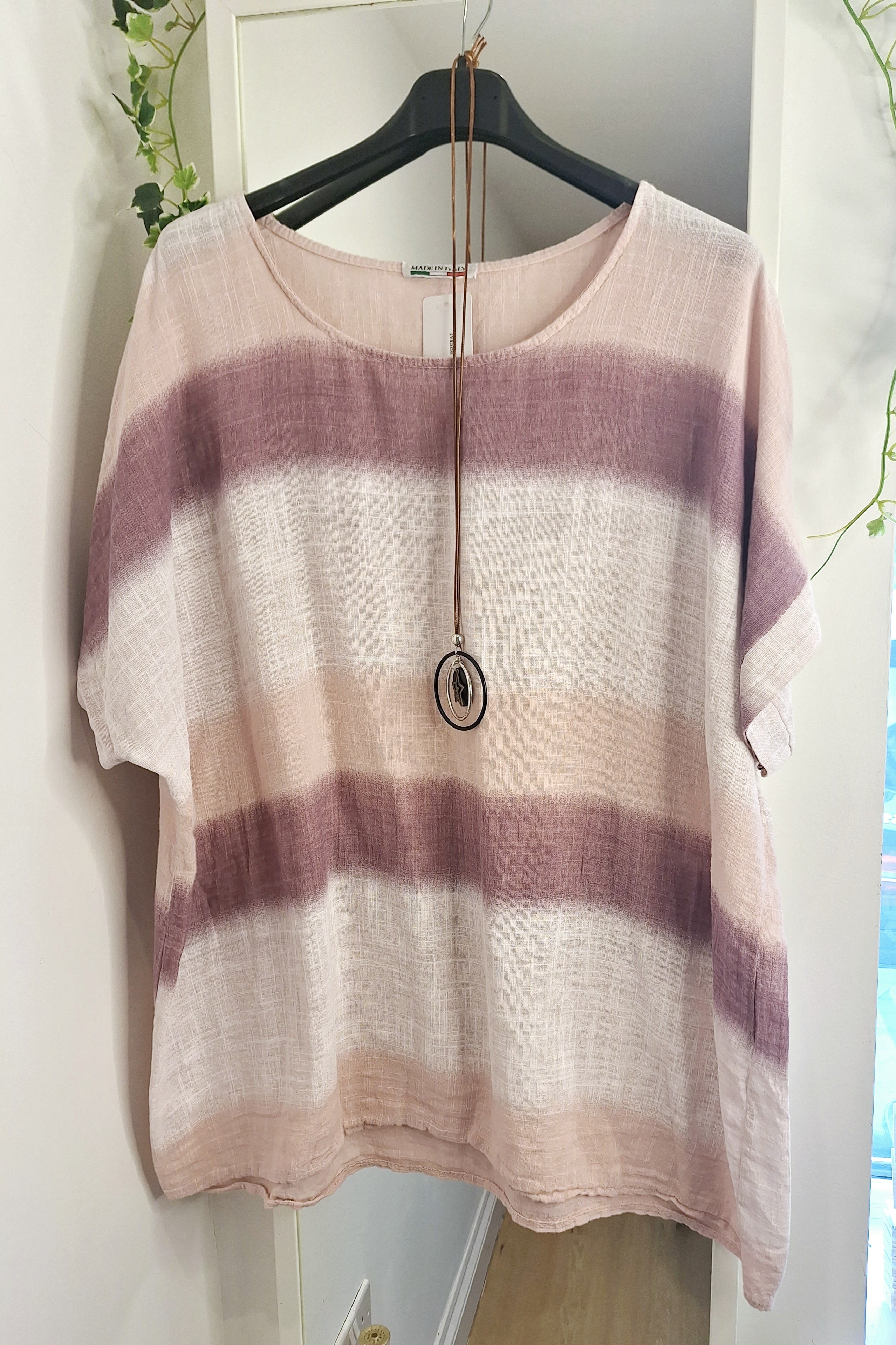 New Ombre Cotton Top and Necklace 3 new colours intro price