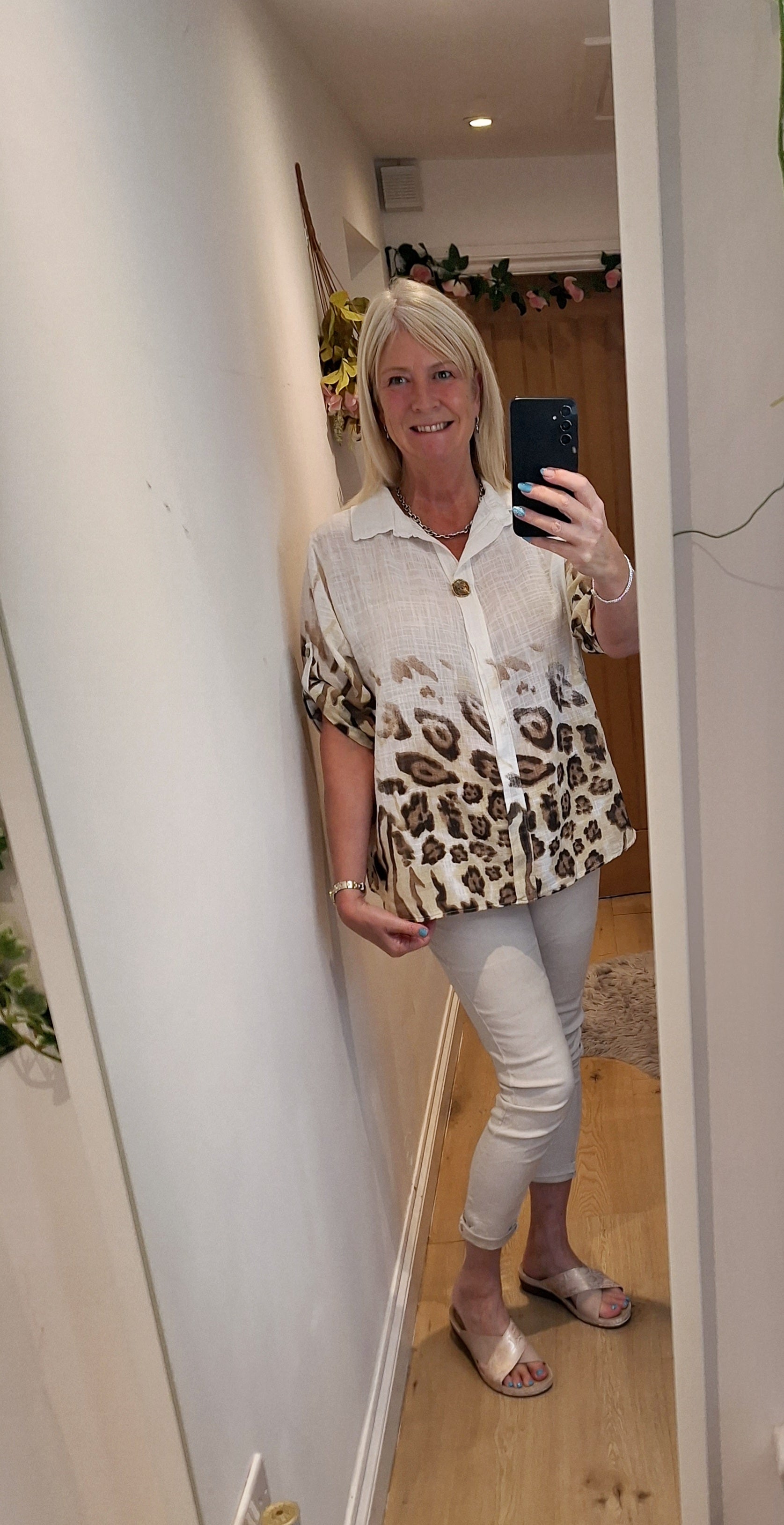 Leopard Cotton Shirt 2 colours