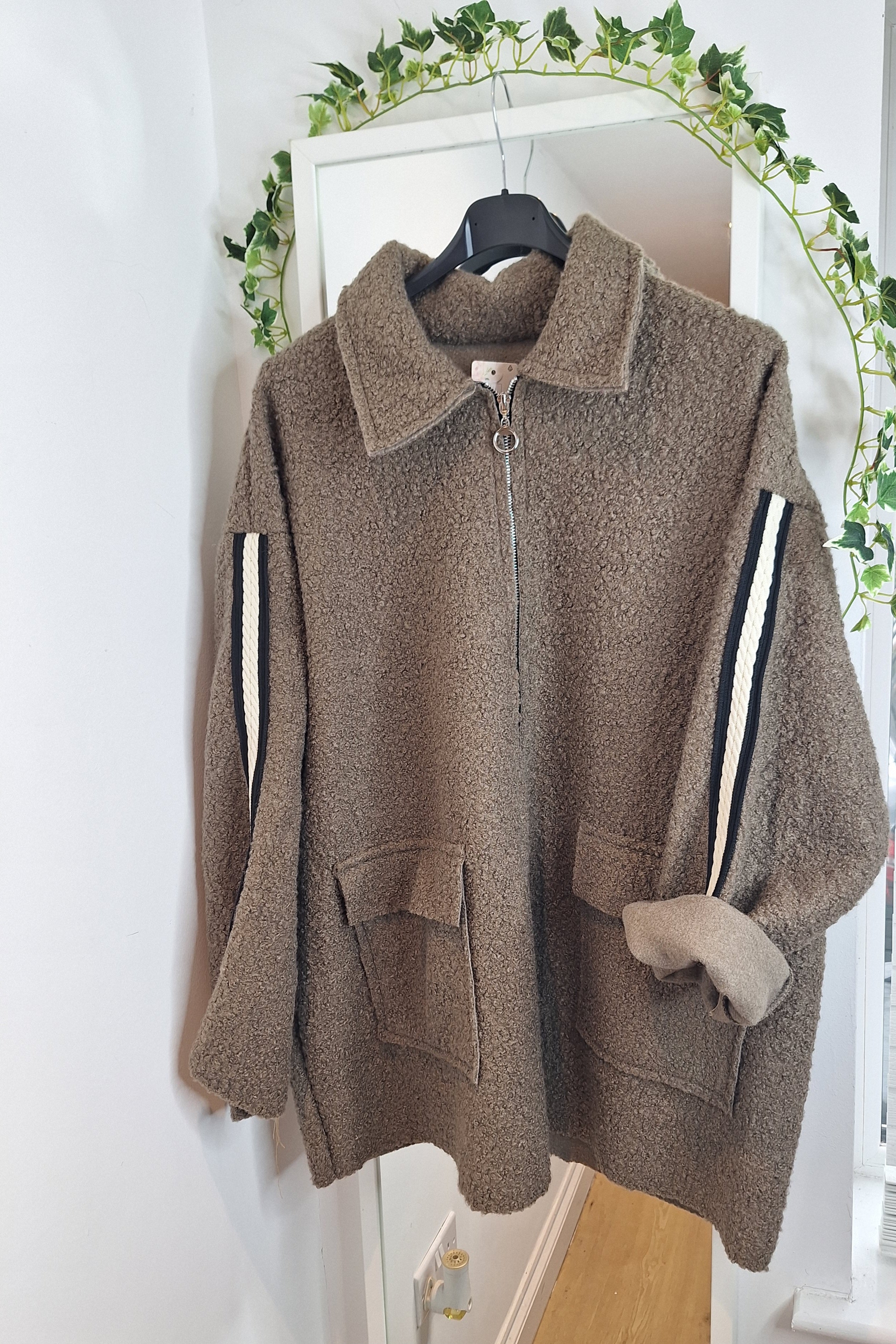 New Oversize Boucle Teddy Jacket intro price