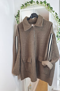 New Oversize Boucle Teddy Jacket intro price
