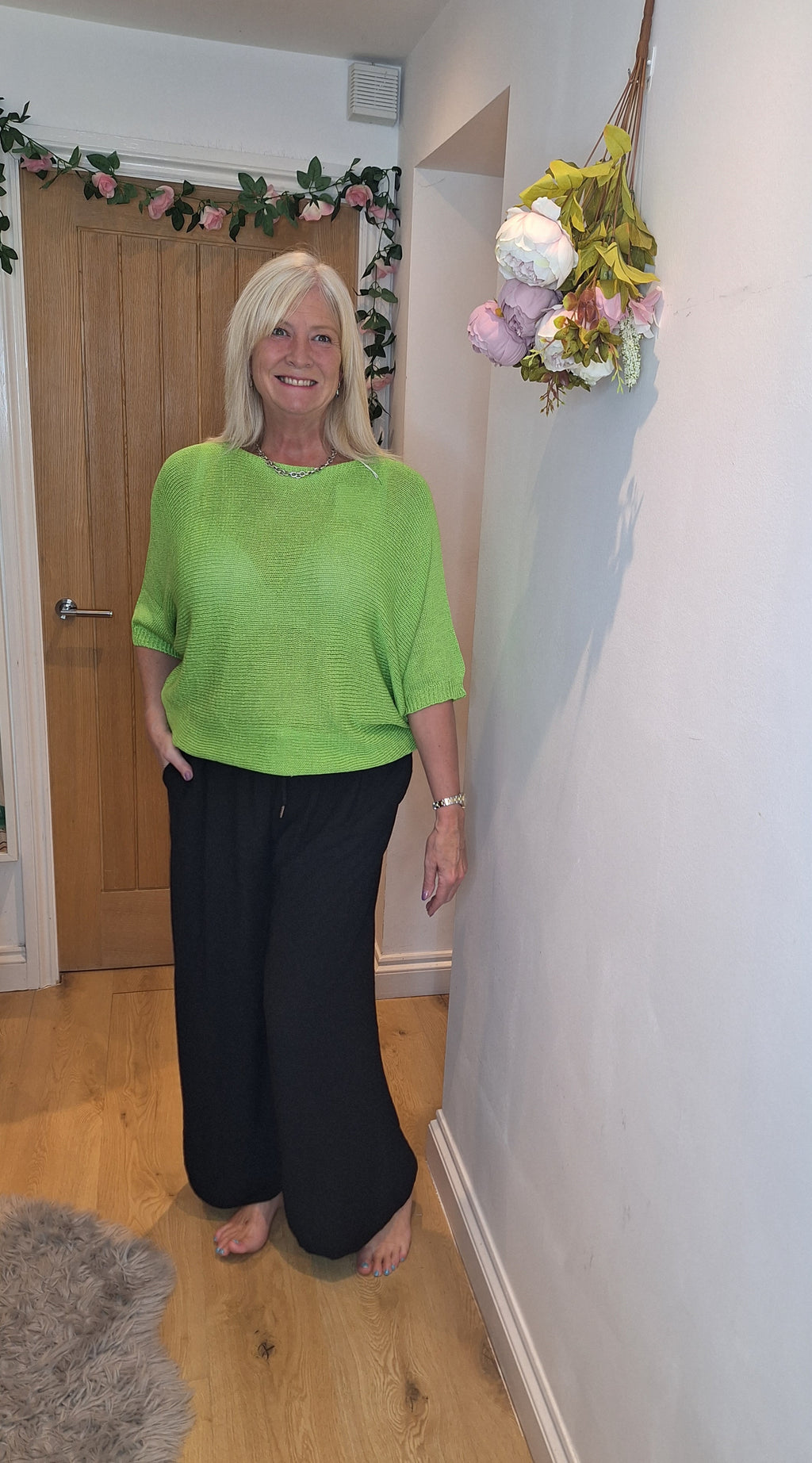 New Black Palazzo Trousers