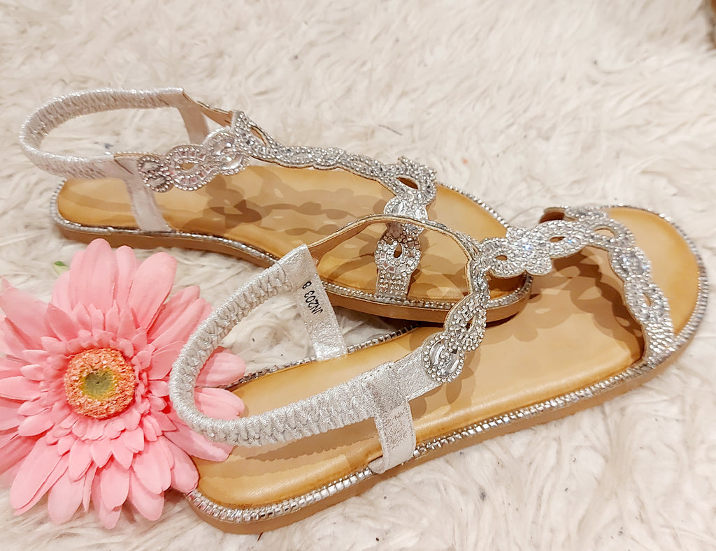 New Crystal Sandals