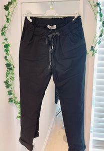 Regular and Larger Black Magic Trousers